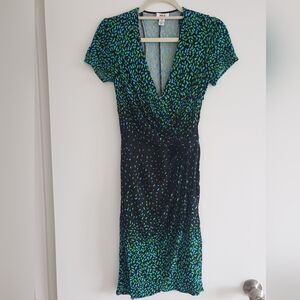 Issa London V-neck Jersey Wrap Dress UK10/US6